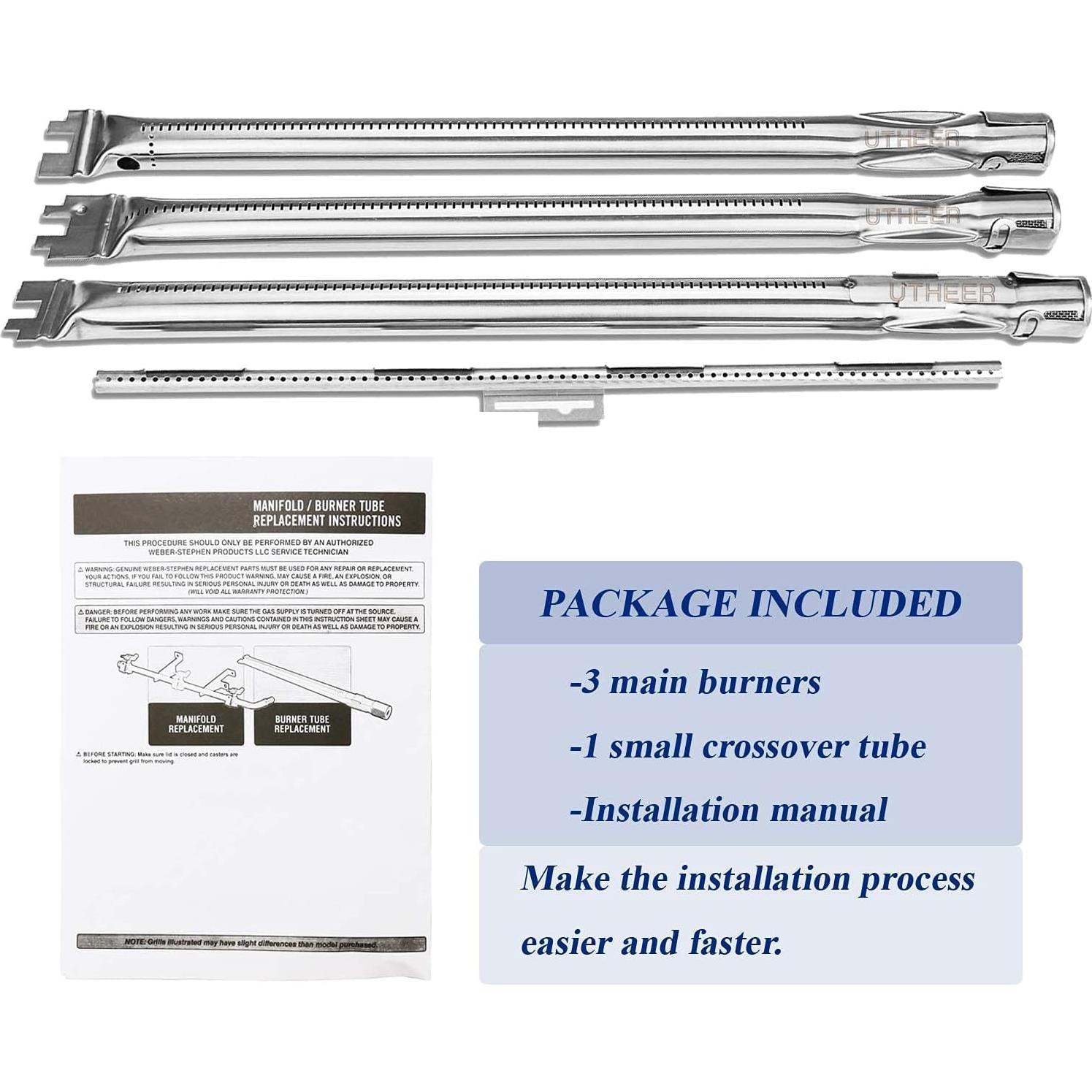 Repuestos Parrilla Utheer para Weber Spirit 300 - 5 Barras Sabor y Quemador