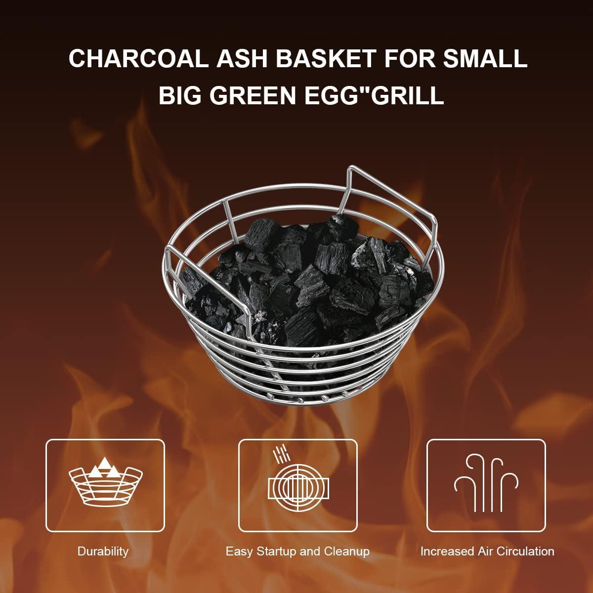 Cesta de cenizas de acero inoxidable AJinTeby 25.4 cm para parrillas