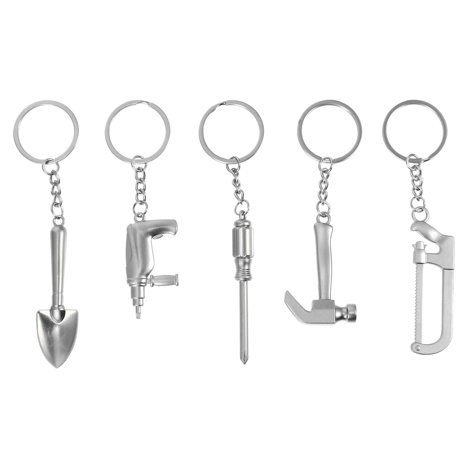 Garneck Llavero Herramienta Mini 5 Piezas Metal Duradero