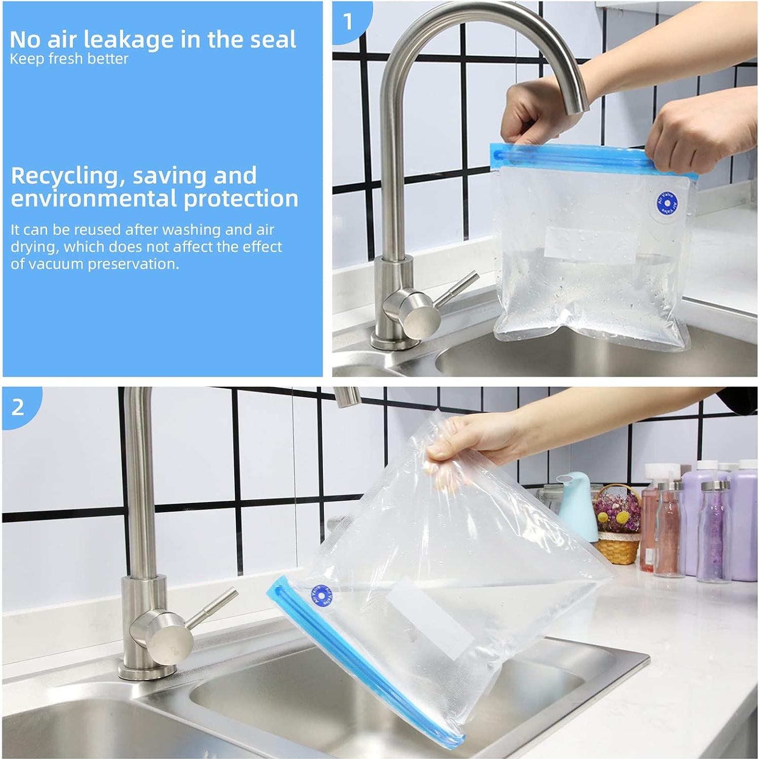 Bolsas Sous Vide Domsanistor 20 PCS Reutilizables Sin BPA