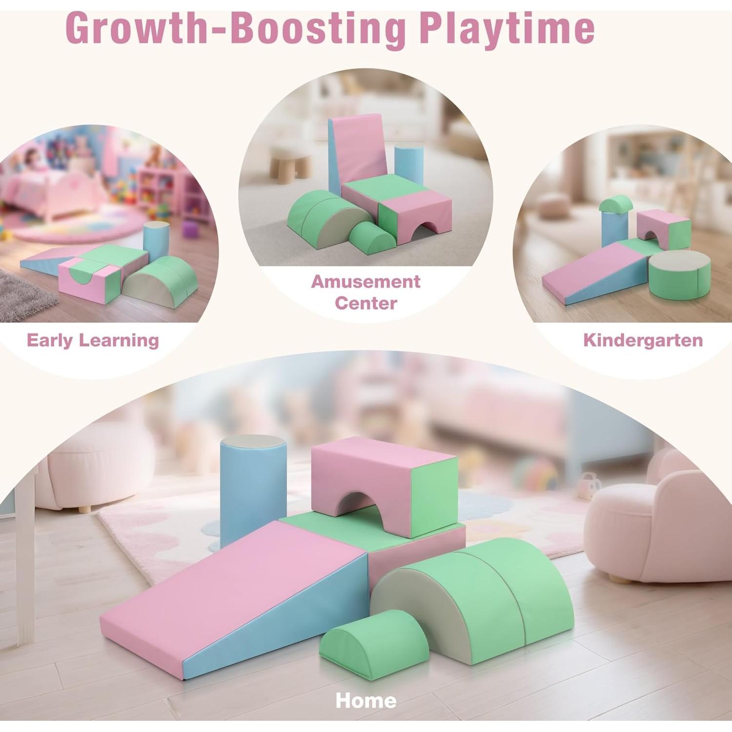 Conjunto de Juguetes de Escalada M HI-Mat 5 Piezas Rosa