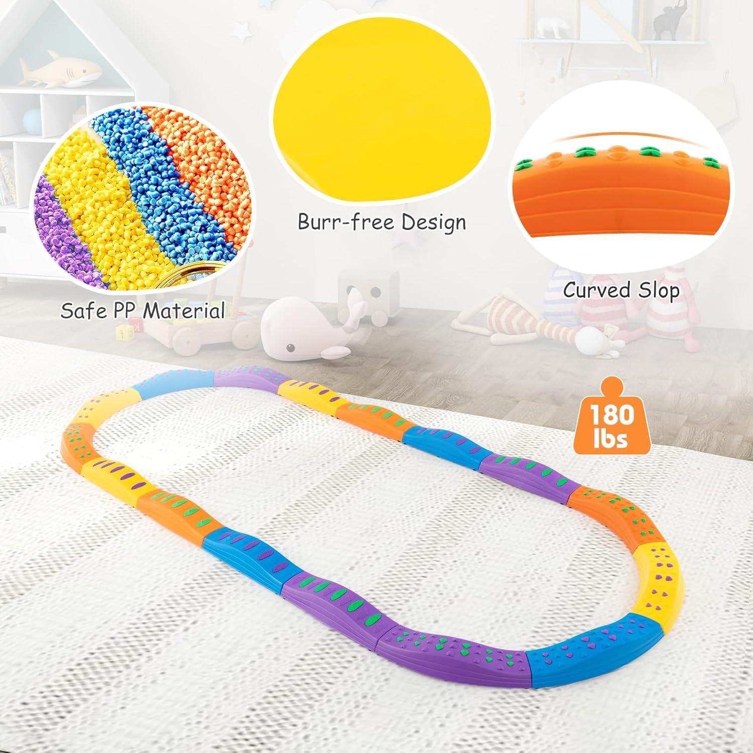 HONEY JOY Viga de Equilibrio 20 Piezas para Niños