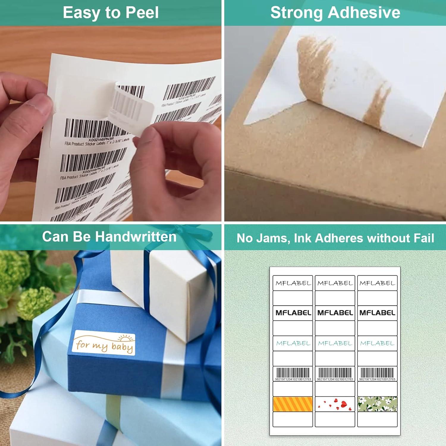 Etiquetas de Envío MFLABEL 1" x 2-5/8" 1500 Adhesivas Blancas