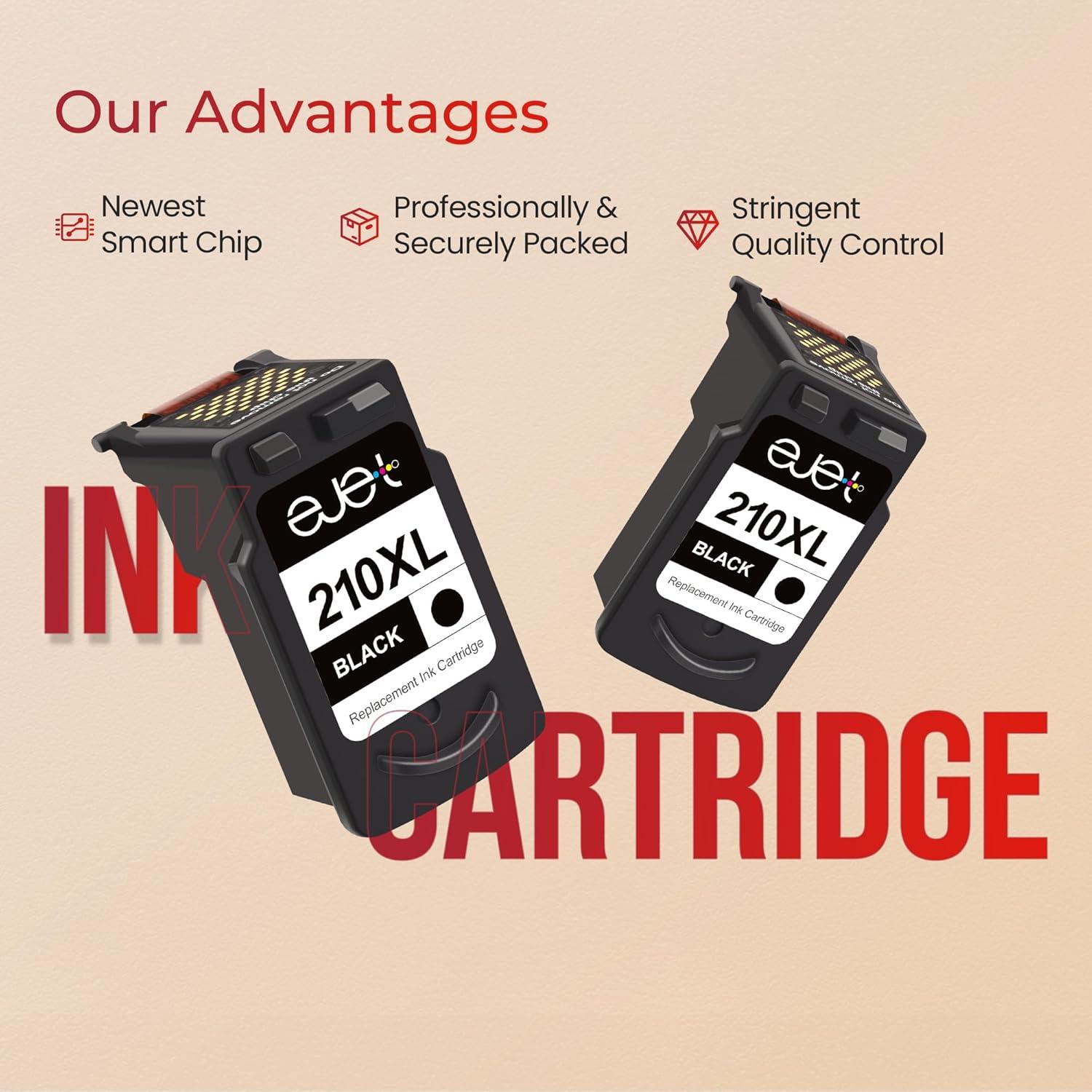 Cartucho de Tinta Negra Remanufacturado ejet 240XL para Canon