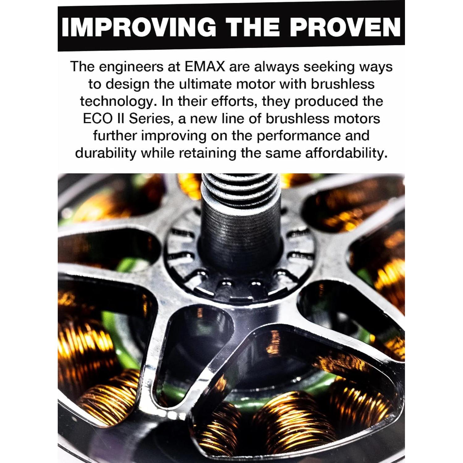 Motor Sin Escobillas Emax ECO II 2306 1700KV para Drone RC