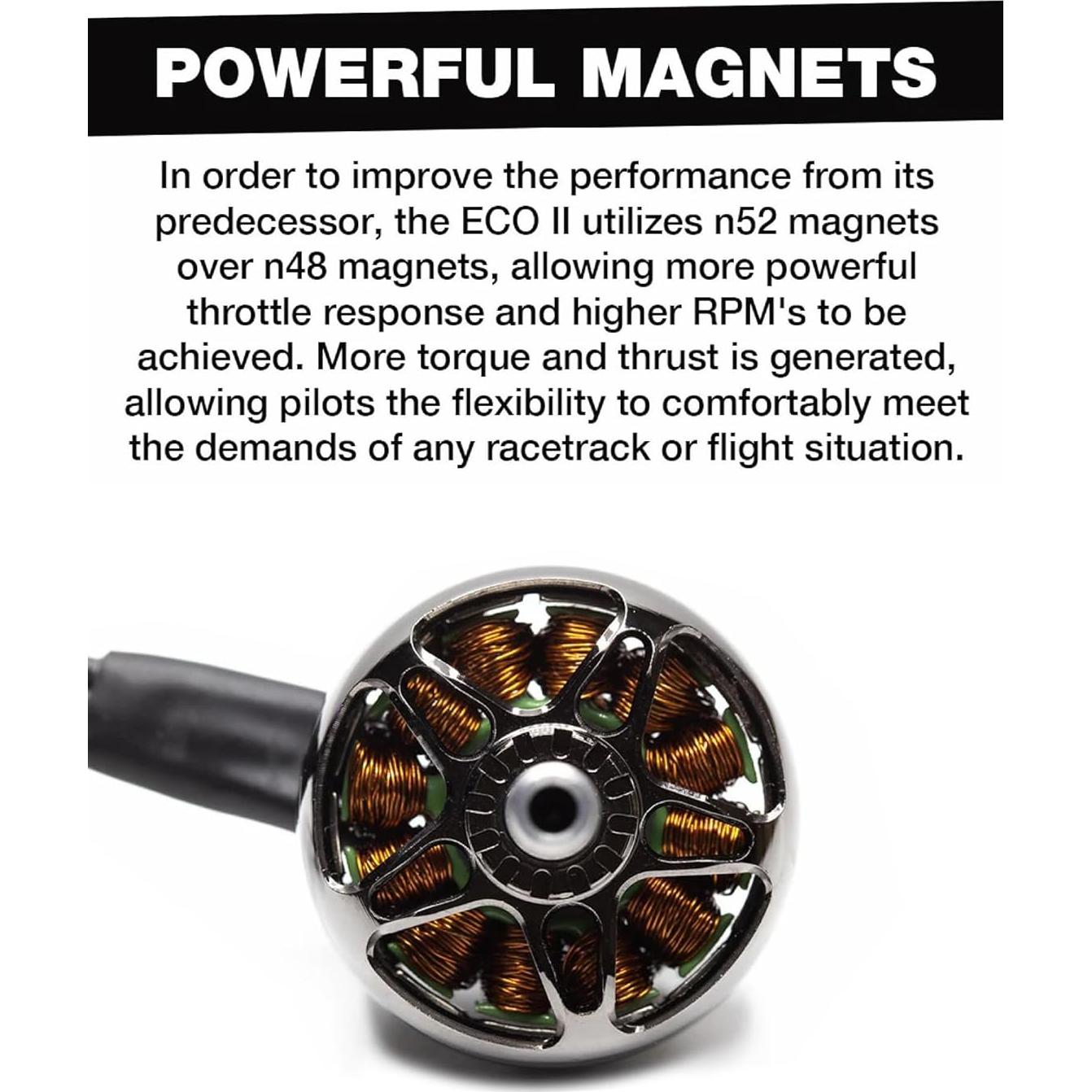 Motor Sin Escobillas Emax ECO II 2306 1700KV para Drone RC