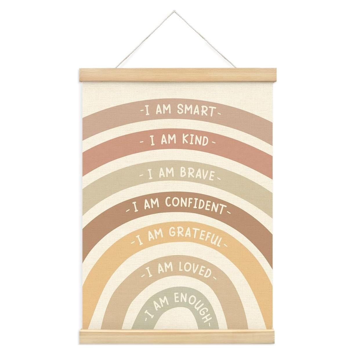 Póster Decorativo de Afirmaciones para Niños PLKMN 30x40 cm