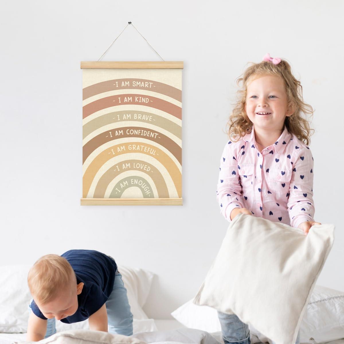 Póster Decorativo de Afirmaciones para Niños PLKMN 30x40 cm