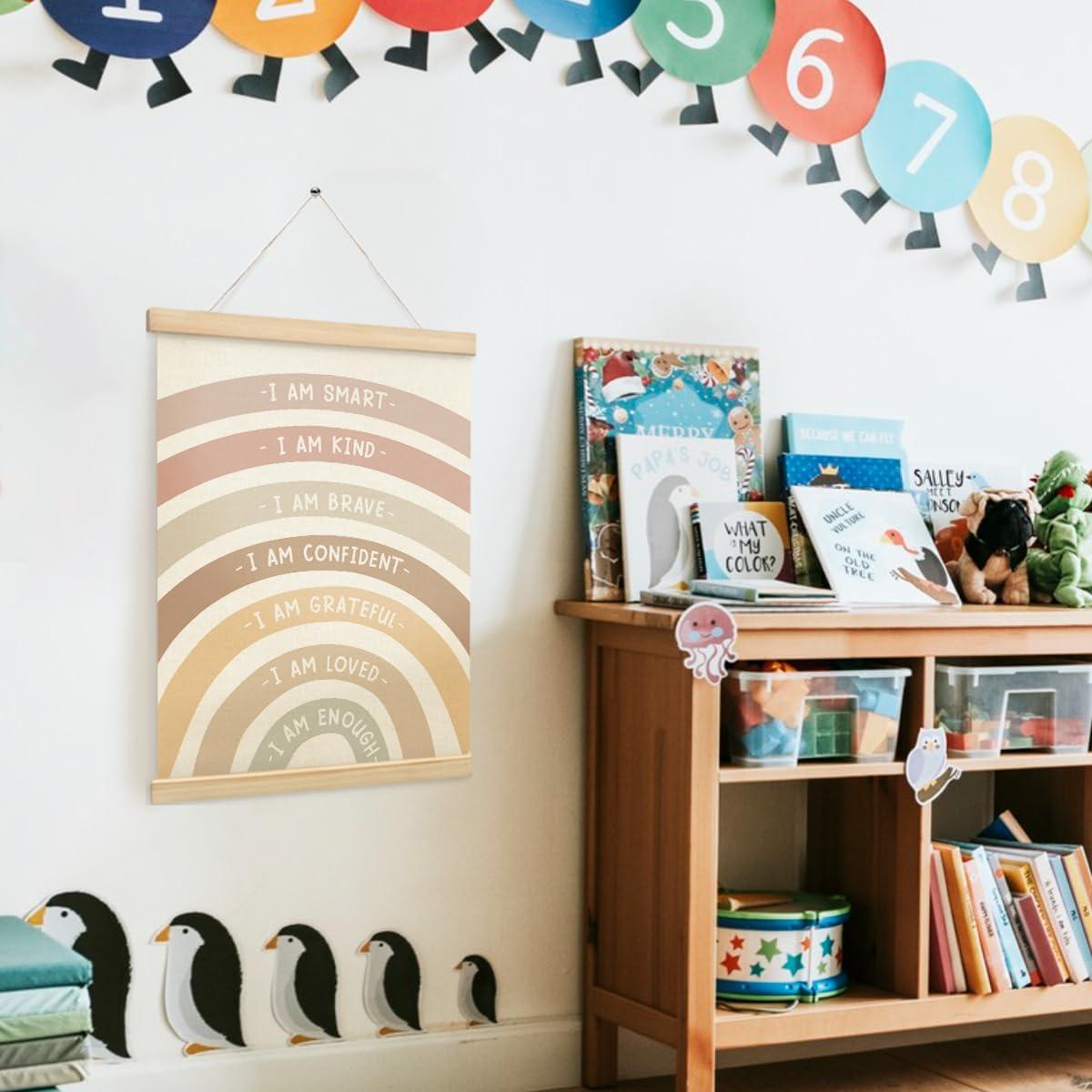 Póster Decorativo de Afirmaciones para Niños PLKMN 30x40 cm