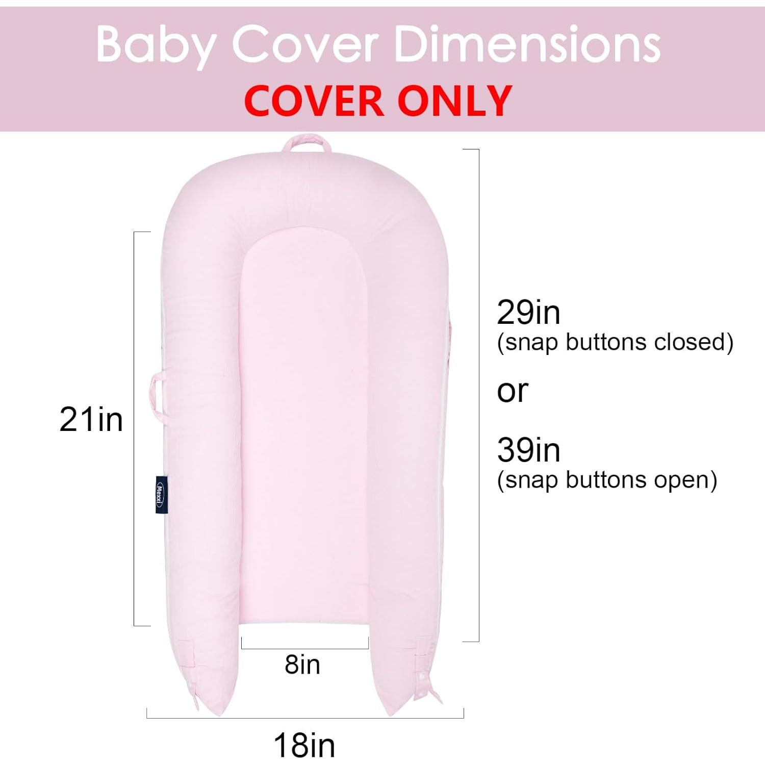 Cubierta de Nido de Bebé MEXXI para Dockatot Deluxe+ Rosa