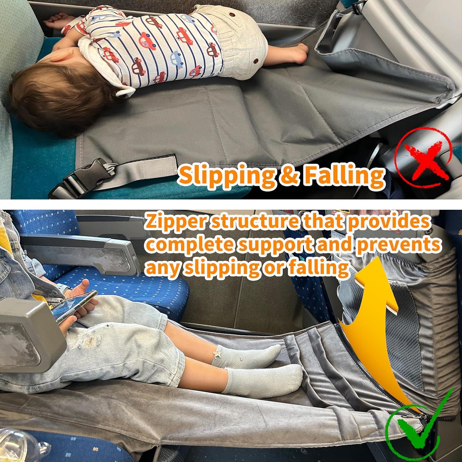 Cama de avión portátil BakCover para niños pequeños - 80x45 cm