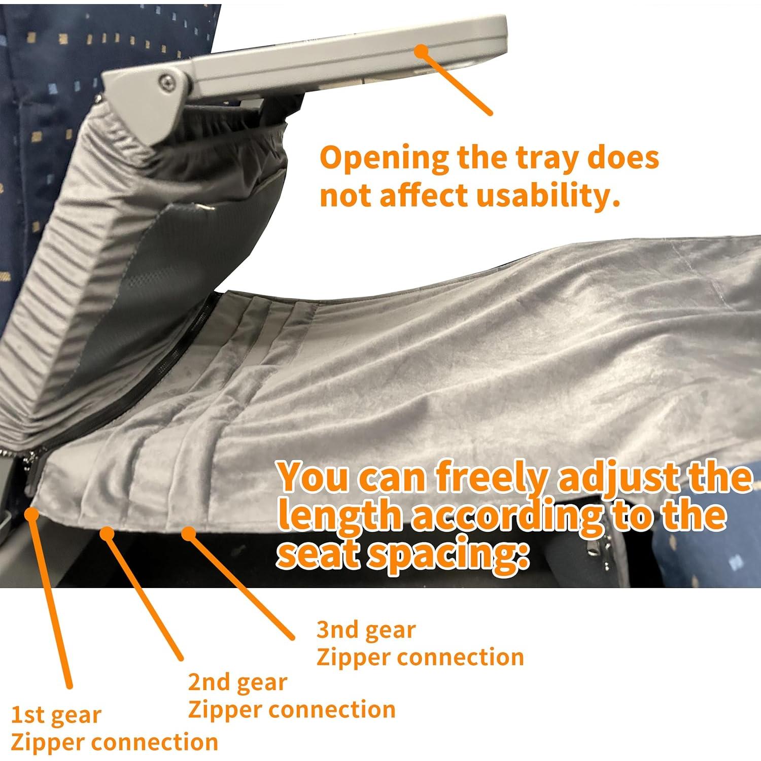 Cama de avión portátil BakCover para niños pequeños - 80x45 cm