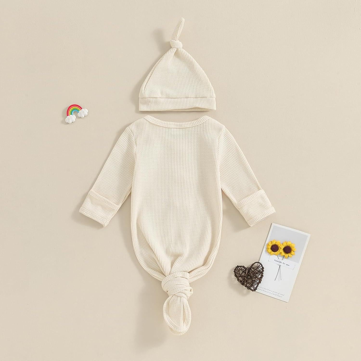 Conjunto de Pijama Anudado para Bebés BULINGNA 0-3 Meses