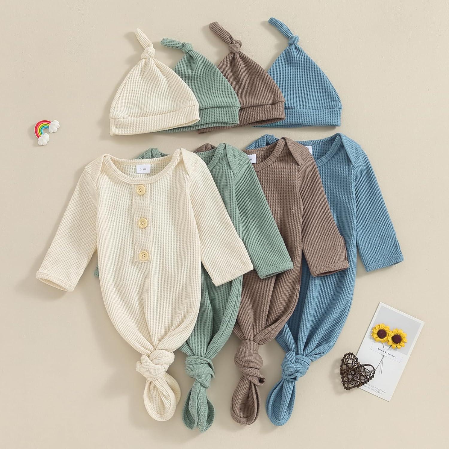 Conjunto de Pijama Anudado para Bebés BULINGNA 0-3 Meses
