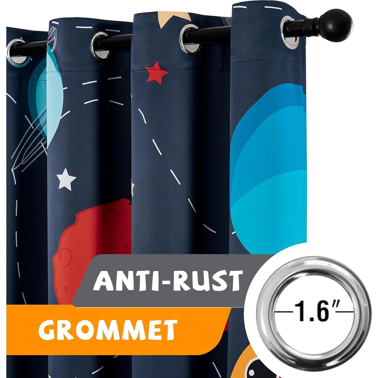 Cortinas Opacas BOHOMOCASA KIDS1astronaut 107x137 cm 2 Paneles