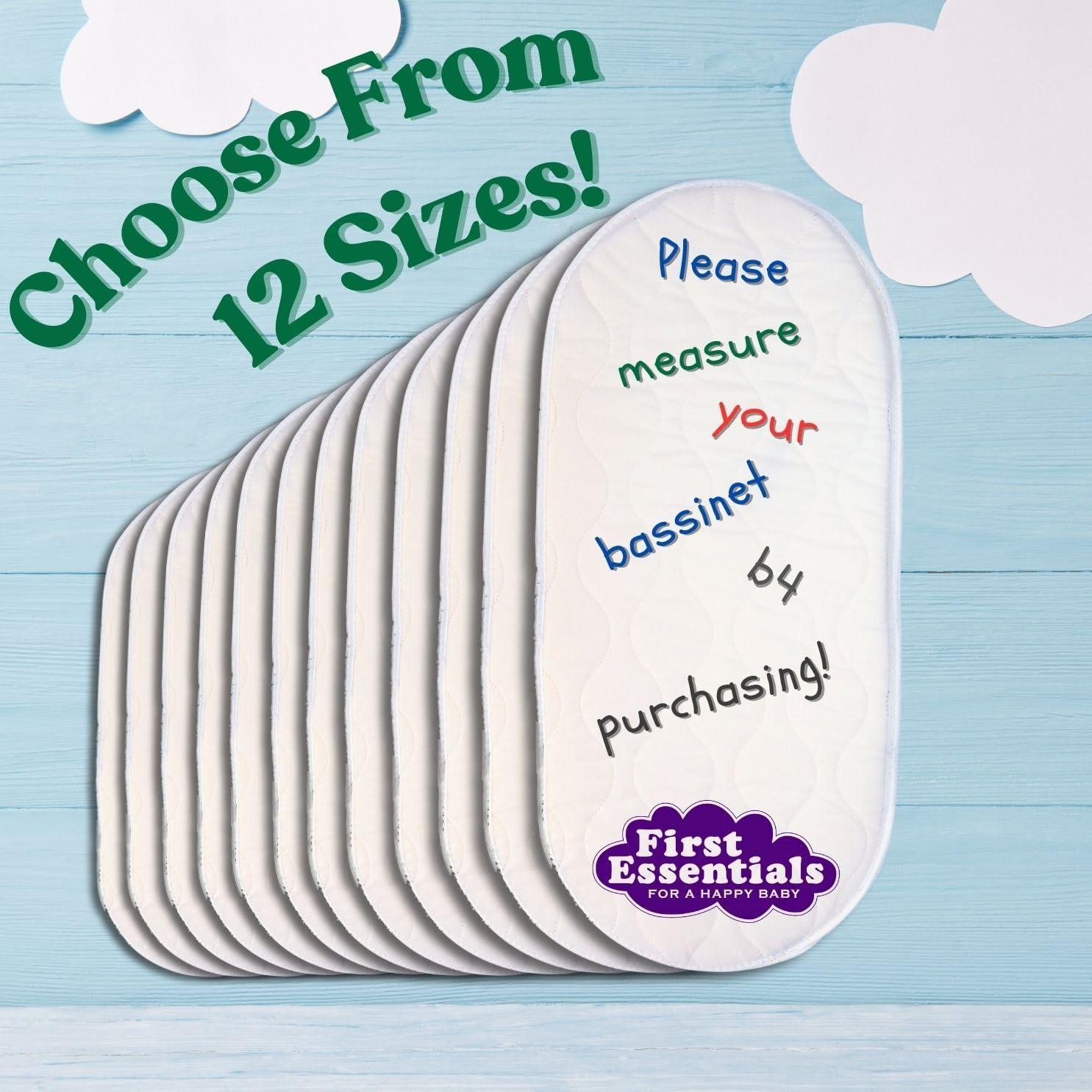 Colchón Ovalado para Cuna de Bebé First Essentials 30x66 cm