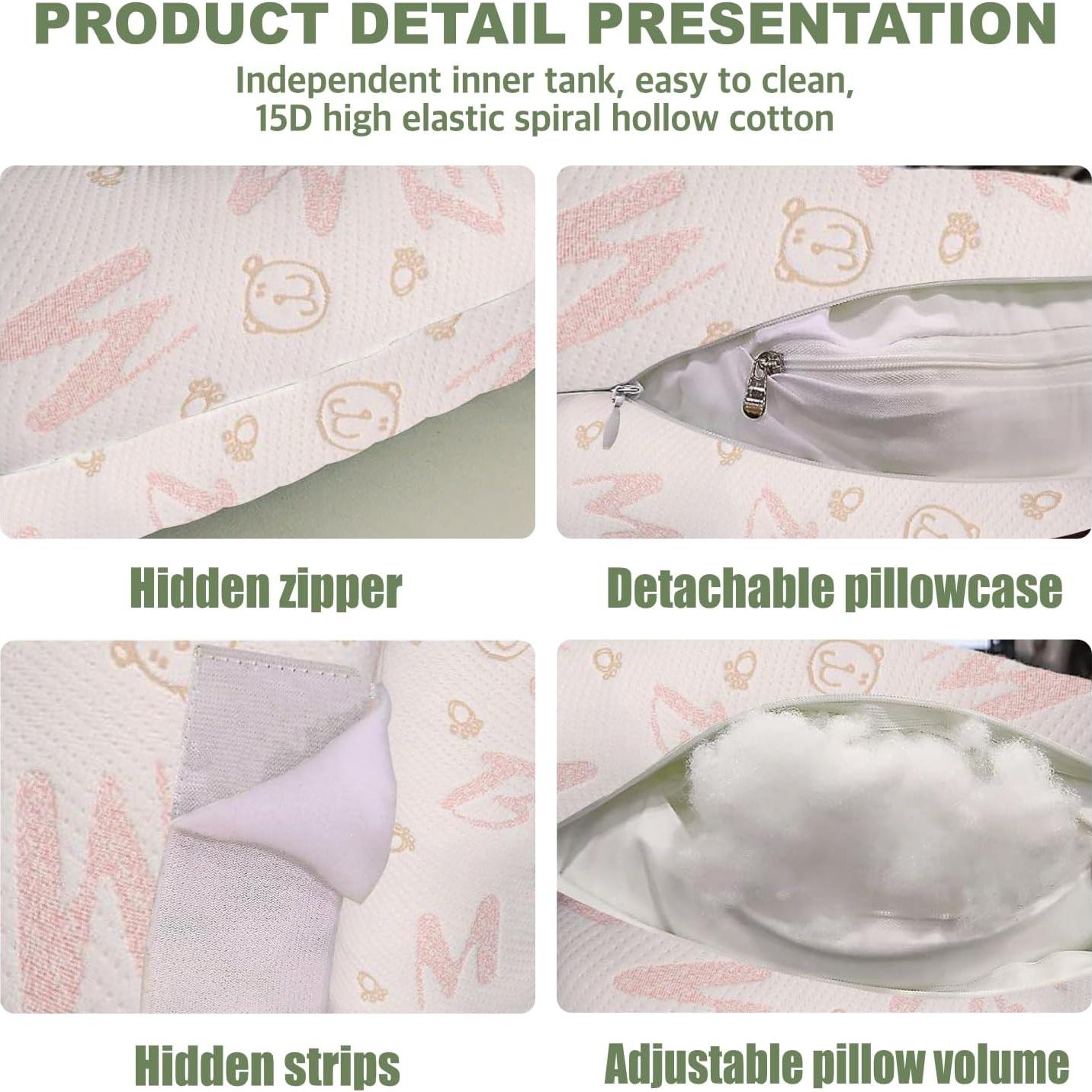 Cojín de Embarazo Anfrandce Grande Forma de L Verde