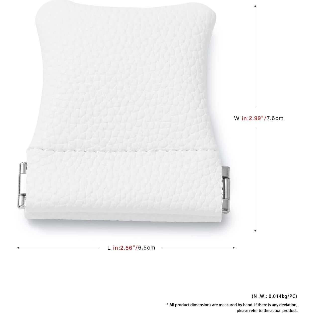 Pouch de Joyería Woodten 2 Pack Cuero Sintético Blanco