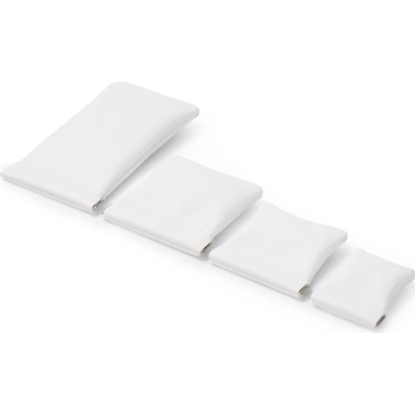 Pouch de Joyería Woodten 2 Pack Cuero Sintético Blanco