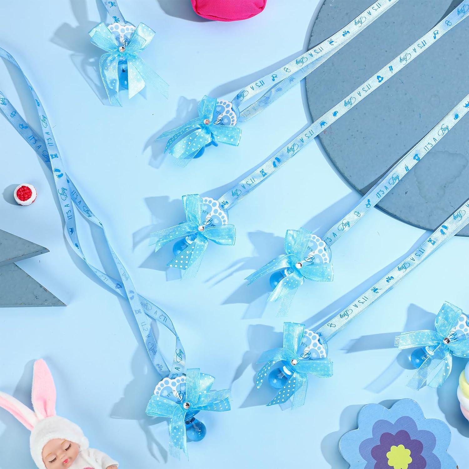 Collares de Chupete XunYee 48 Pcs Baby Shower Azul