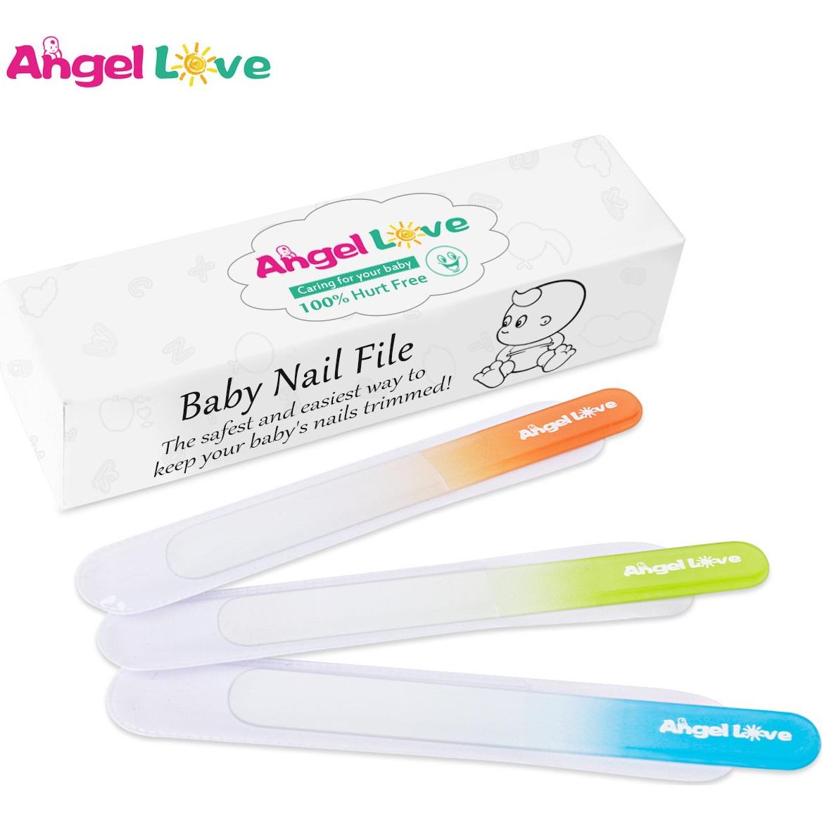 Lima de Uñas para Bebés Angel Love - Set de 3 Cristal 9cm