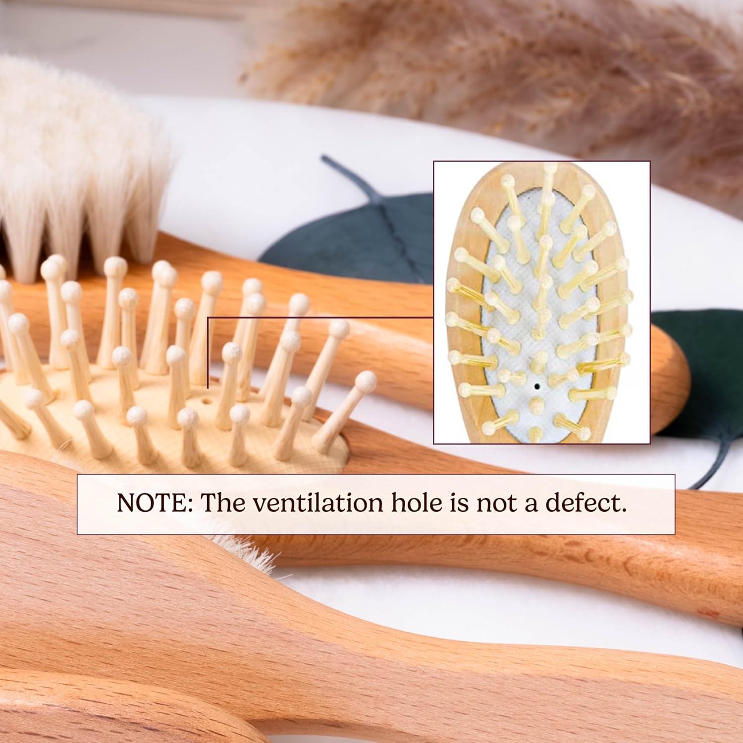 Juego de Cepillo y Peine de Madera Personalizado Kaira