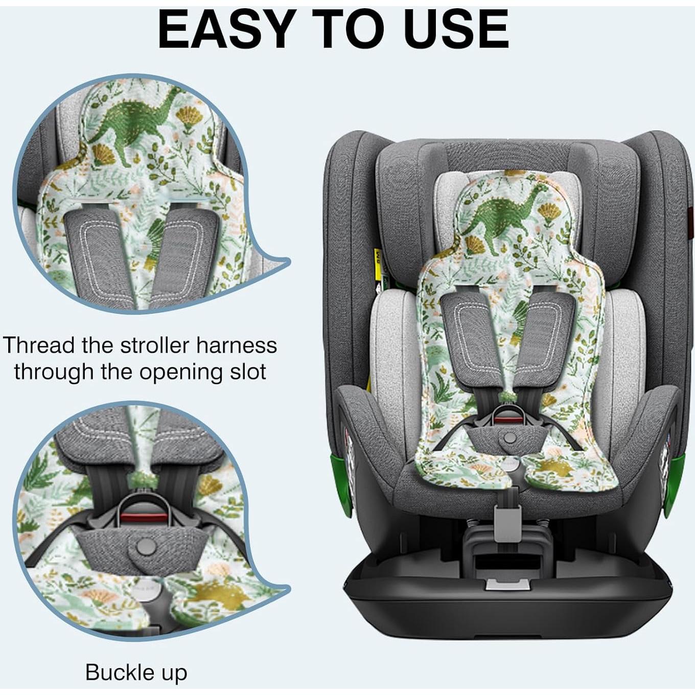 Almohadilla Enfriadora de Gel para Cochecito Bebé Dinosaurio 71x33cm