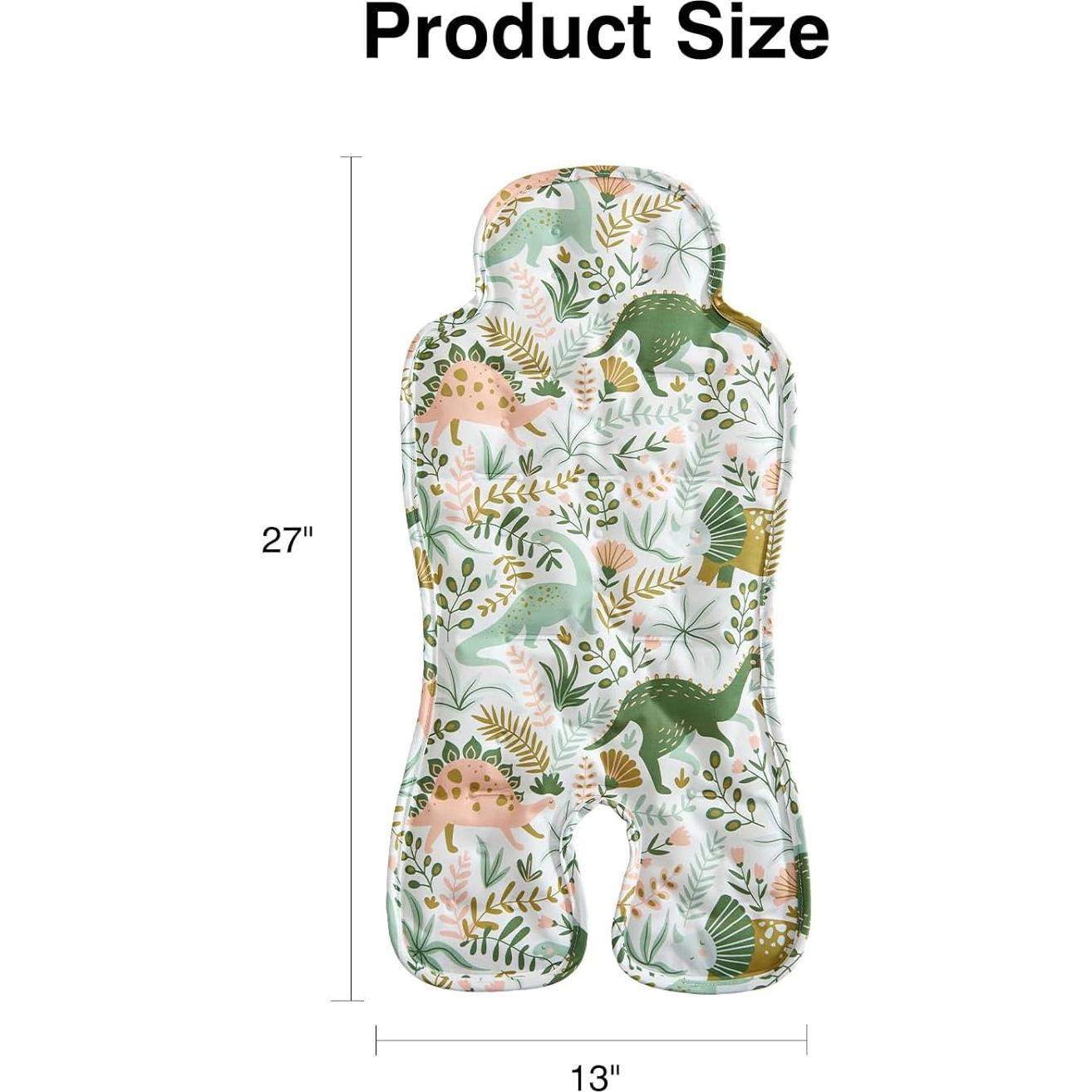 Almohadilla Enfriadora de Gel para Cochecito Bebé Dinosaurio 71x33cm