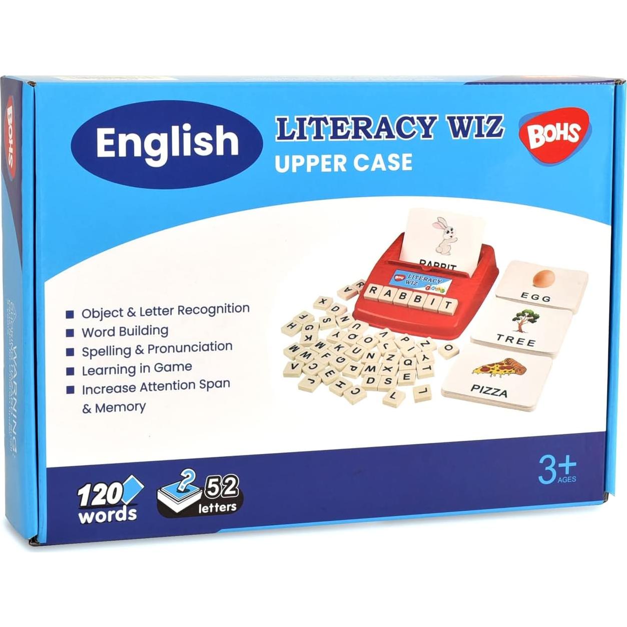 Juego Didáctico de Alfabetización BOHS - 60 Tarjetas para Niños