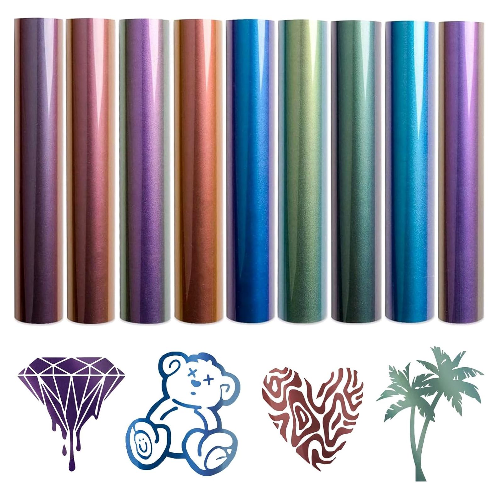 Vinilo de Transferencia de Calor Tintnut Camaleón 30.48x25.4cm 9 Colores