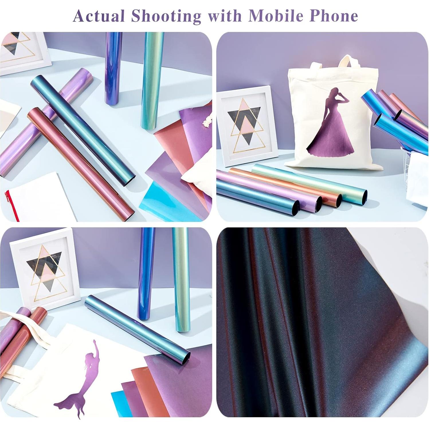 Vinilo de Transferencia de Calor Tintnut Camaleón 30.48x25.4cm 9 Colores