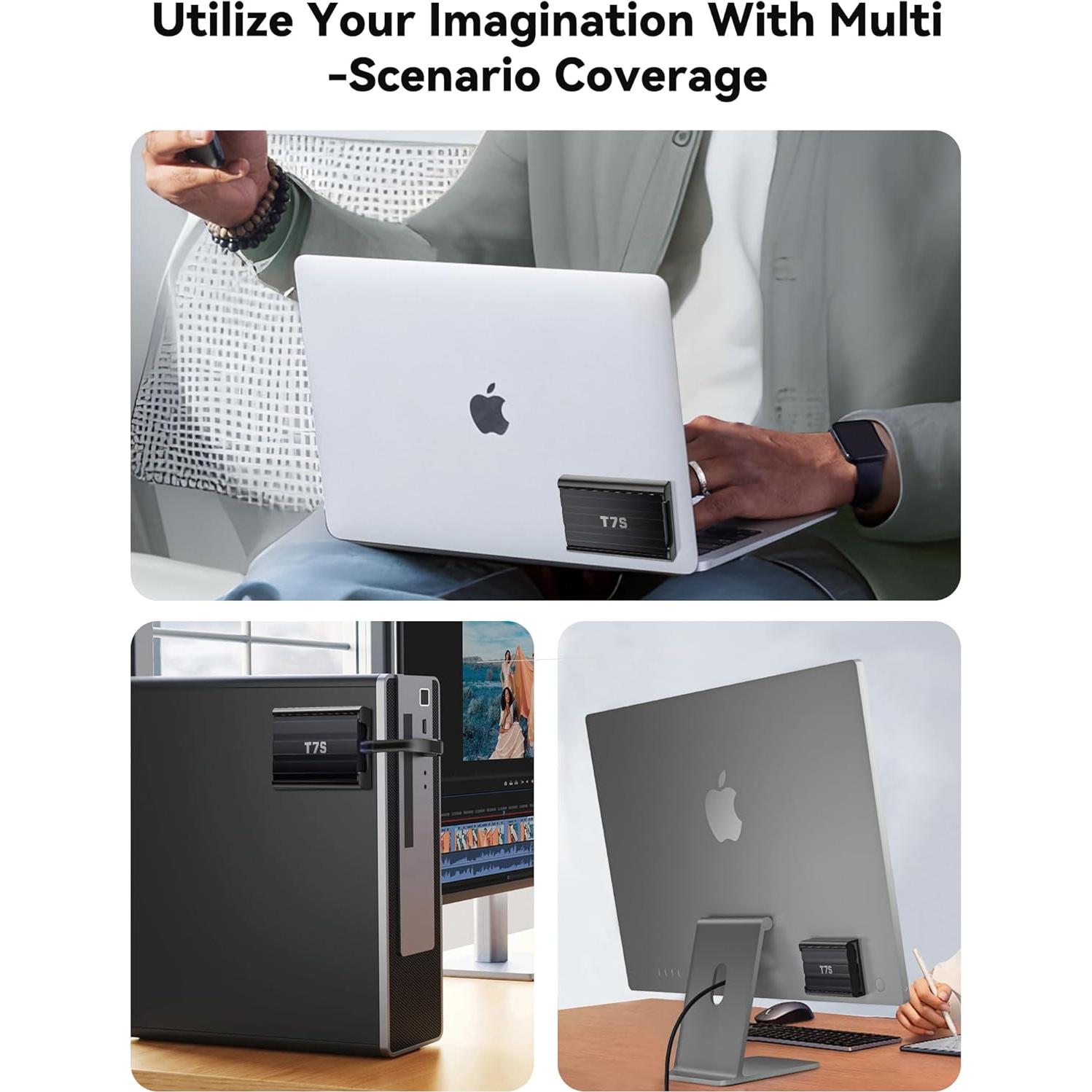 Funda Magnética para SSD Samsung T7 Shield - Negro