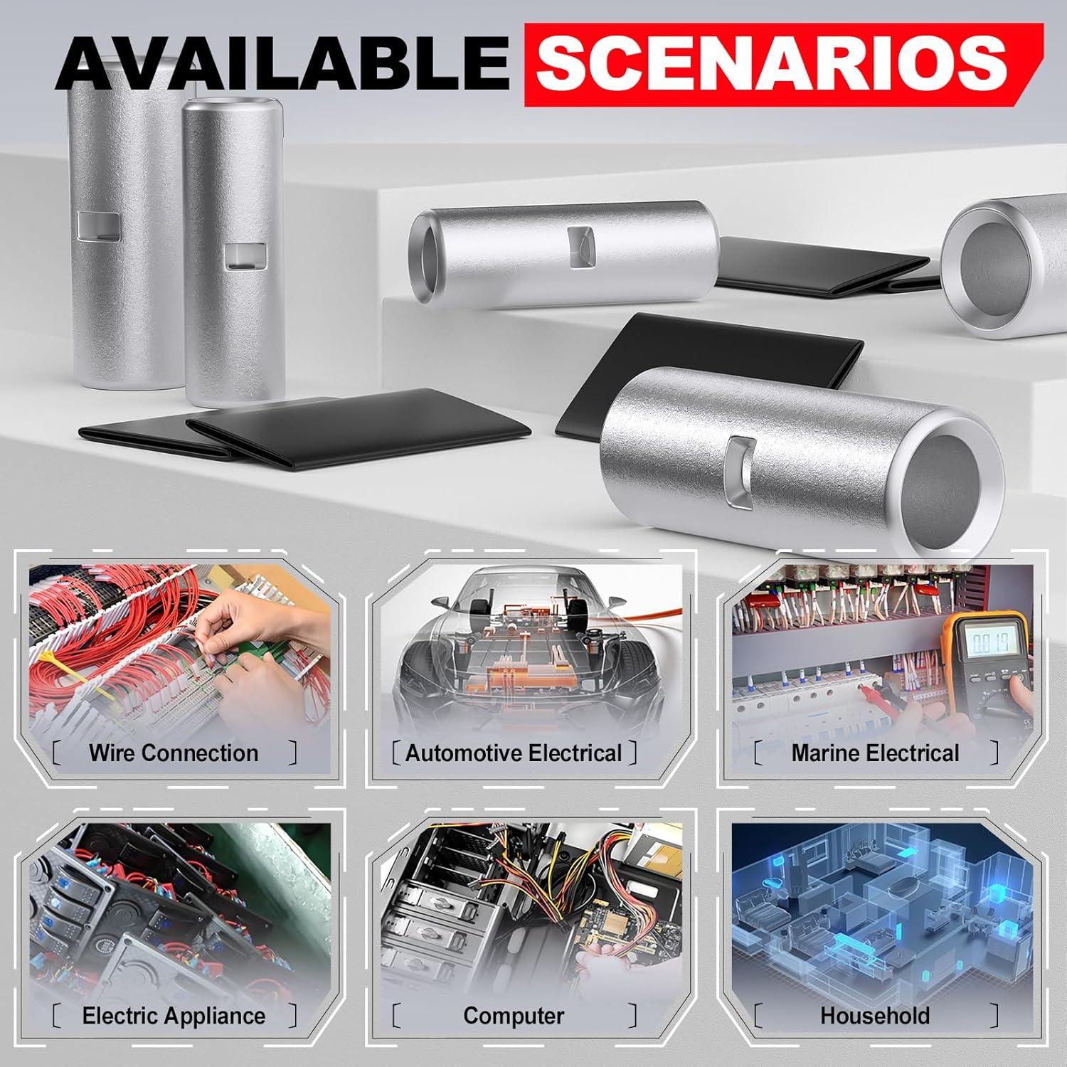 Conectores de Termofusión AIRIC 4 AWG - 6 Pcs Impermeables