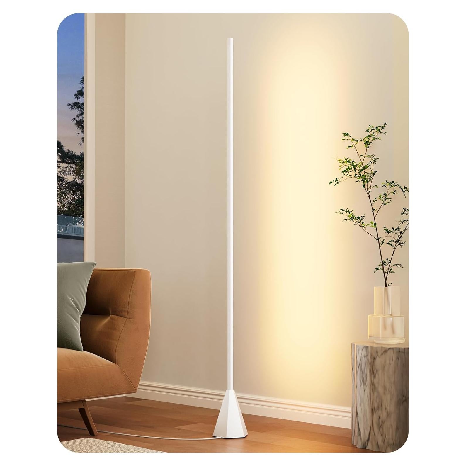 Lámpara de Pie LED EDISHINE HFLCC1A Regulable 12W Blanca