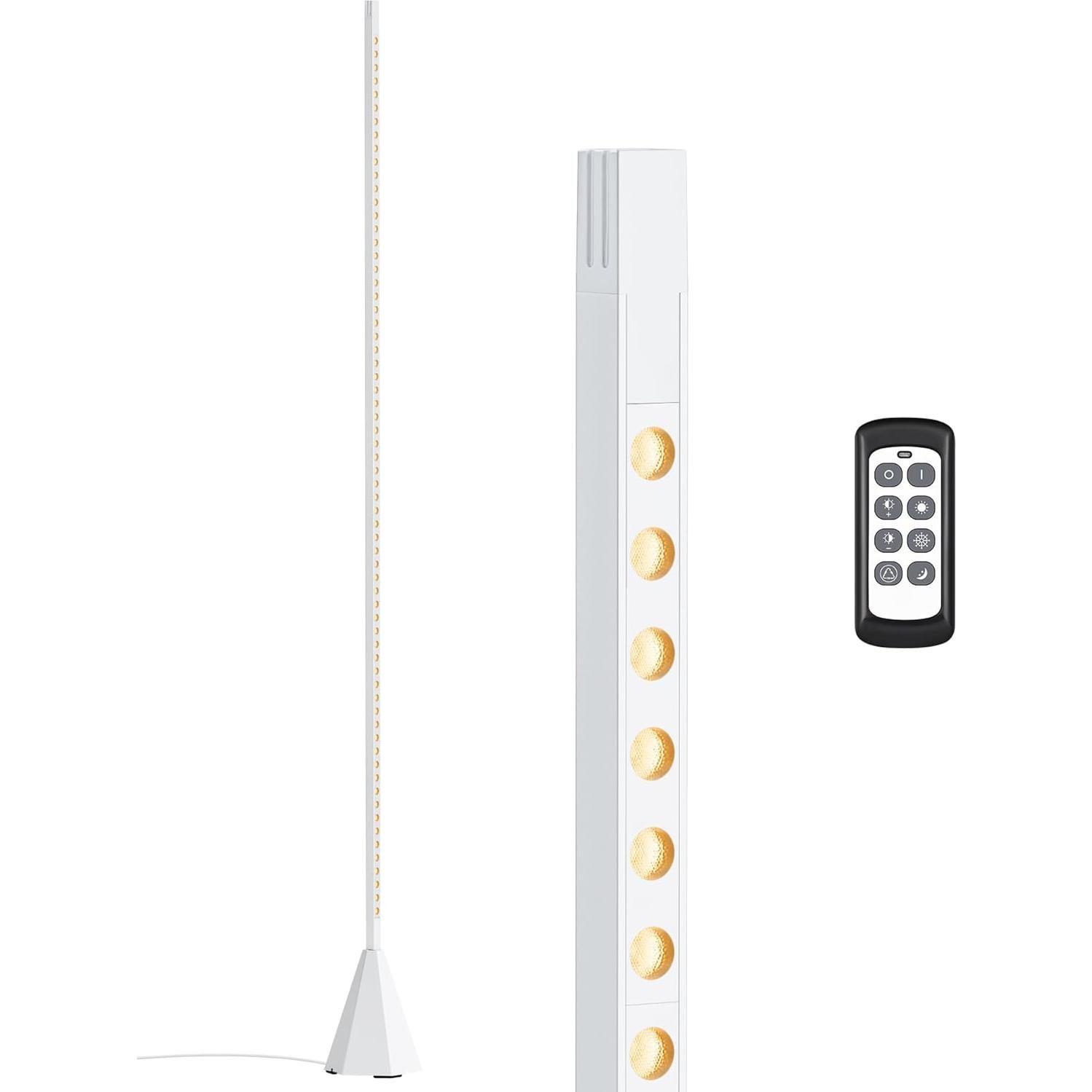 Lámpara de Pie LED EDISHINE HFLCC1A Regulable 12W Blanca