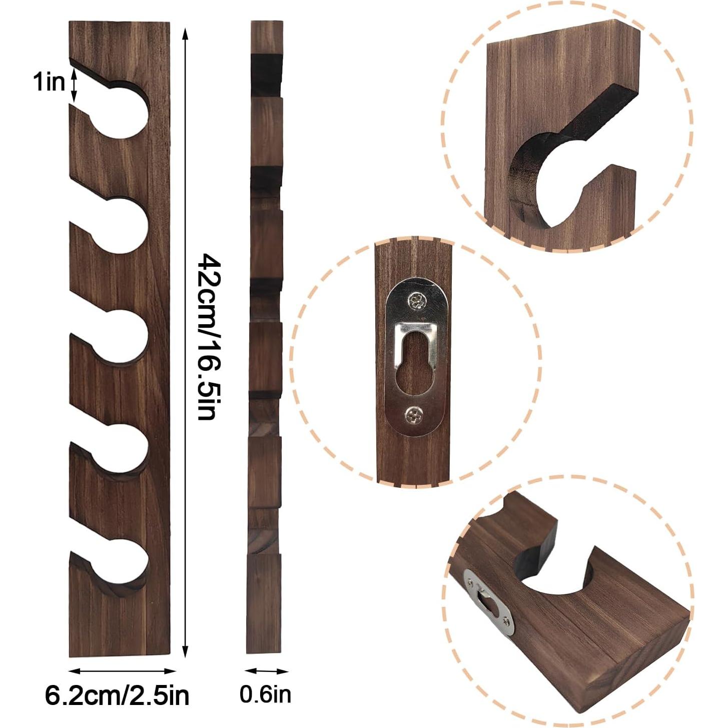 Soporte para Sombreros de Béisbol Vavili 5 Ganchos Madera