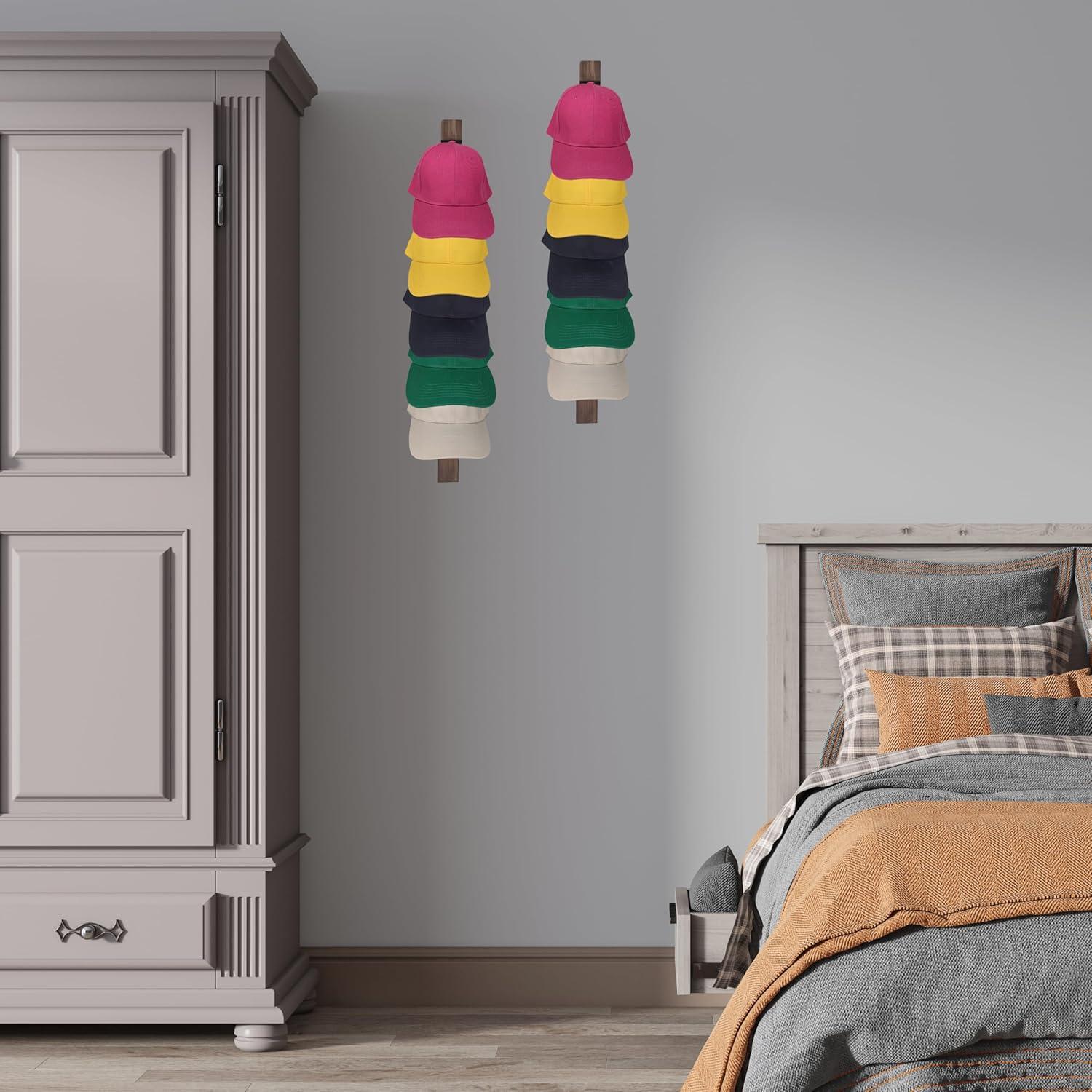 Soporte para Sombreros de Béisbol Vavili 5 Ganchos Madera