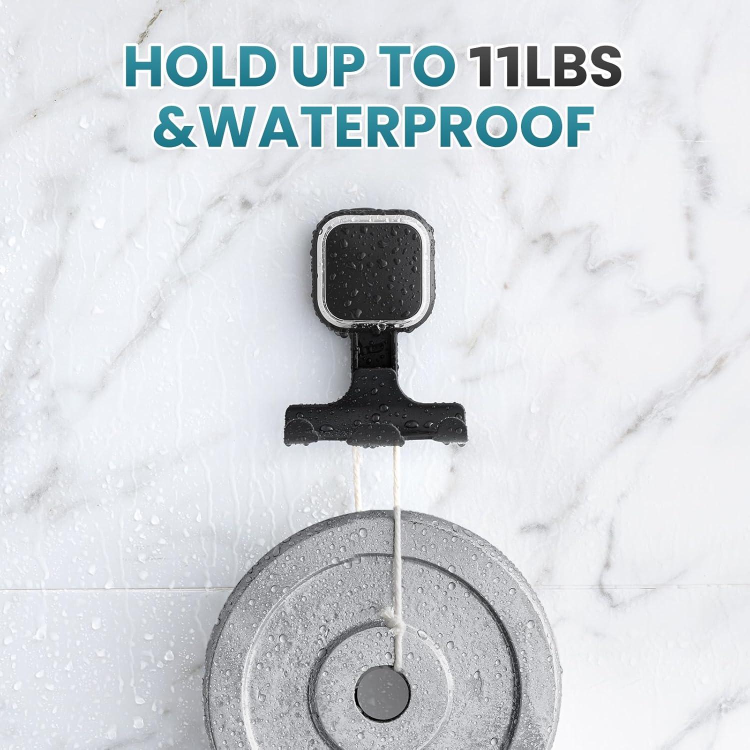 Soporte de Ventosa TAILI para Afeitadora y Toallas, Negro