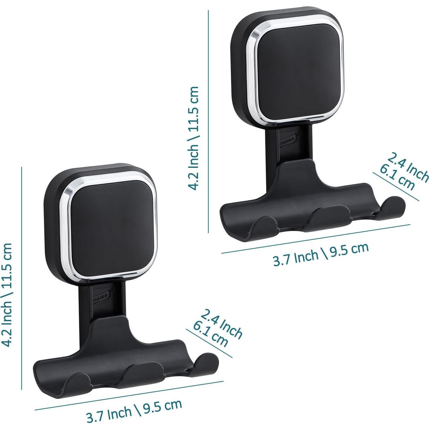 Soporte de Ventosa TAILI para Afeitadora y Toallas, Negro