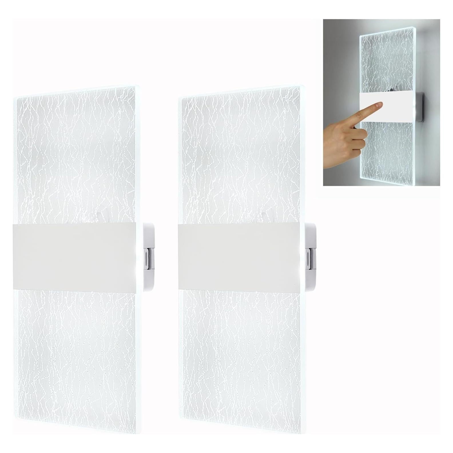 Aplique de Pared Inalámbrico FelRelWel, 2 Unidades, Luz Táctil
