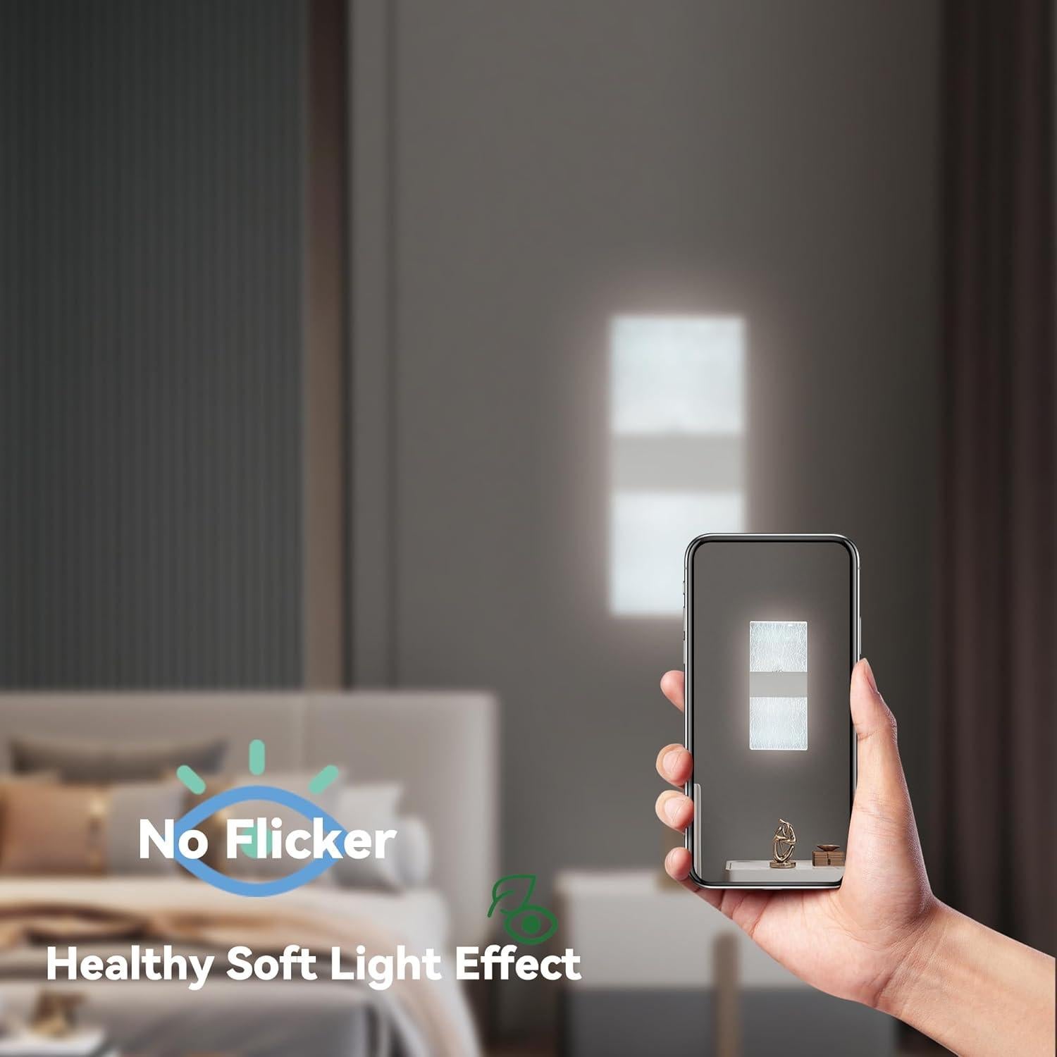 Aplique de Pared Inalámbrico FelRelWel, 2 Unidades, Luz Táctil