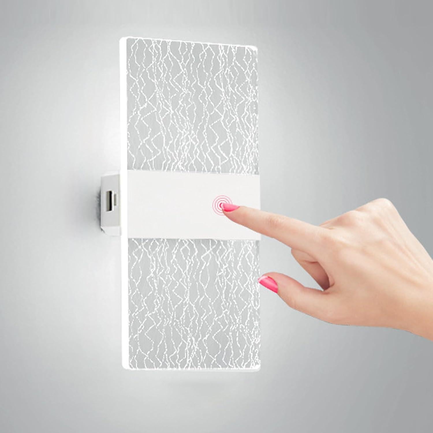 Aplique de Pared Inalámbrico FelRelWel, 2 Unidades, Luz Táctil