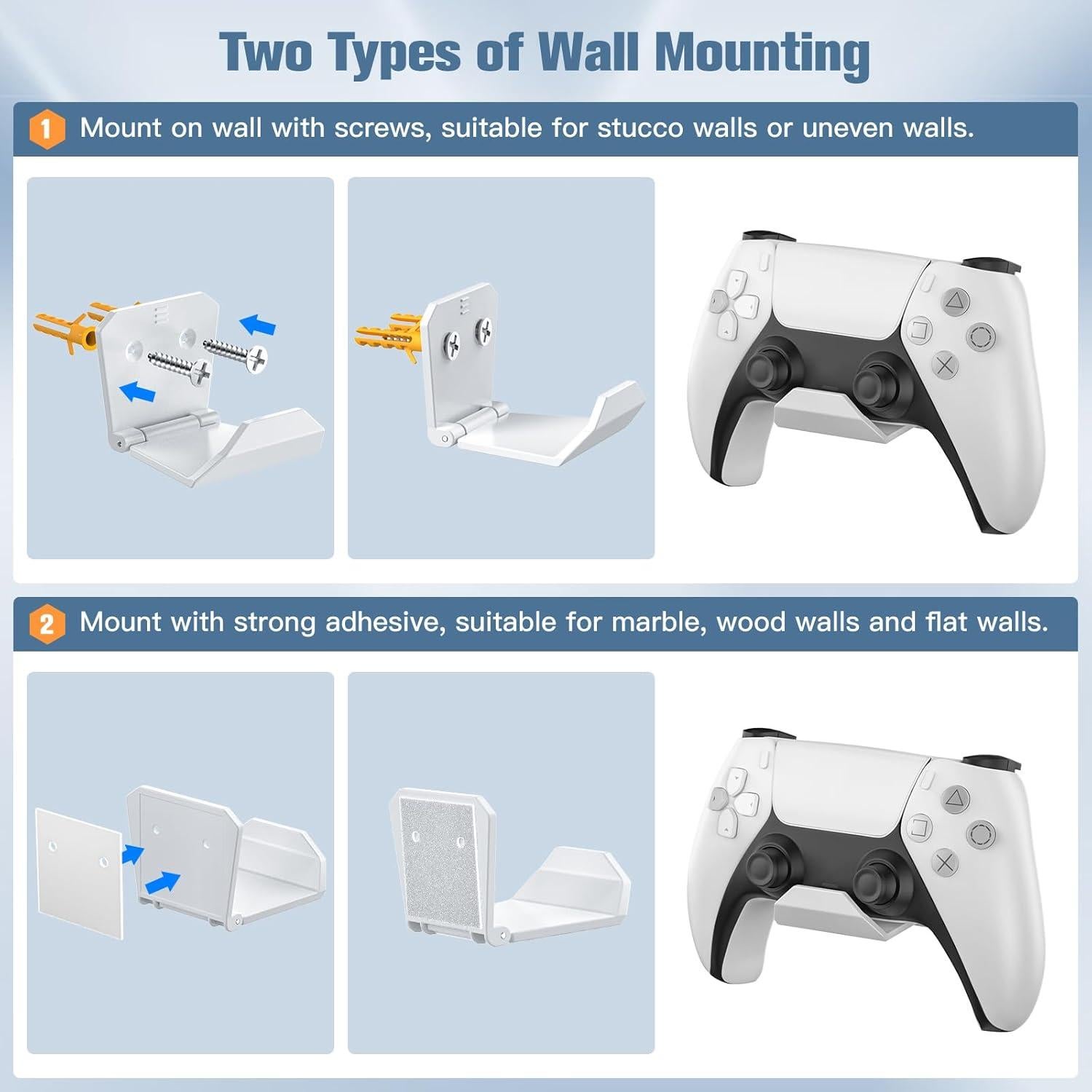 Soporte de Pared KUNSLUCK para 6 Controladores y Auriculares