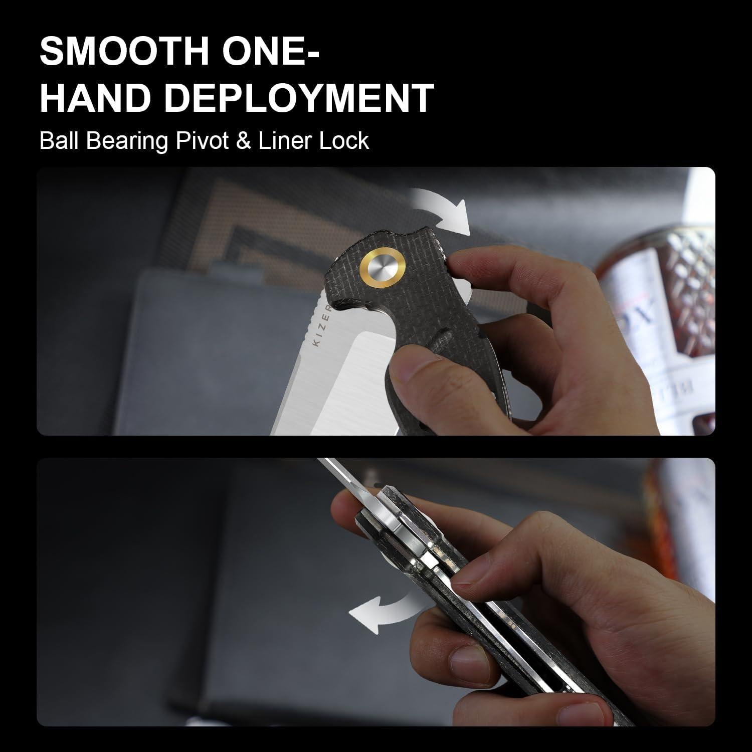 Cuchillo de Bolsillo Kizer C01C XL Sheepdog 9.9 cm EDC