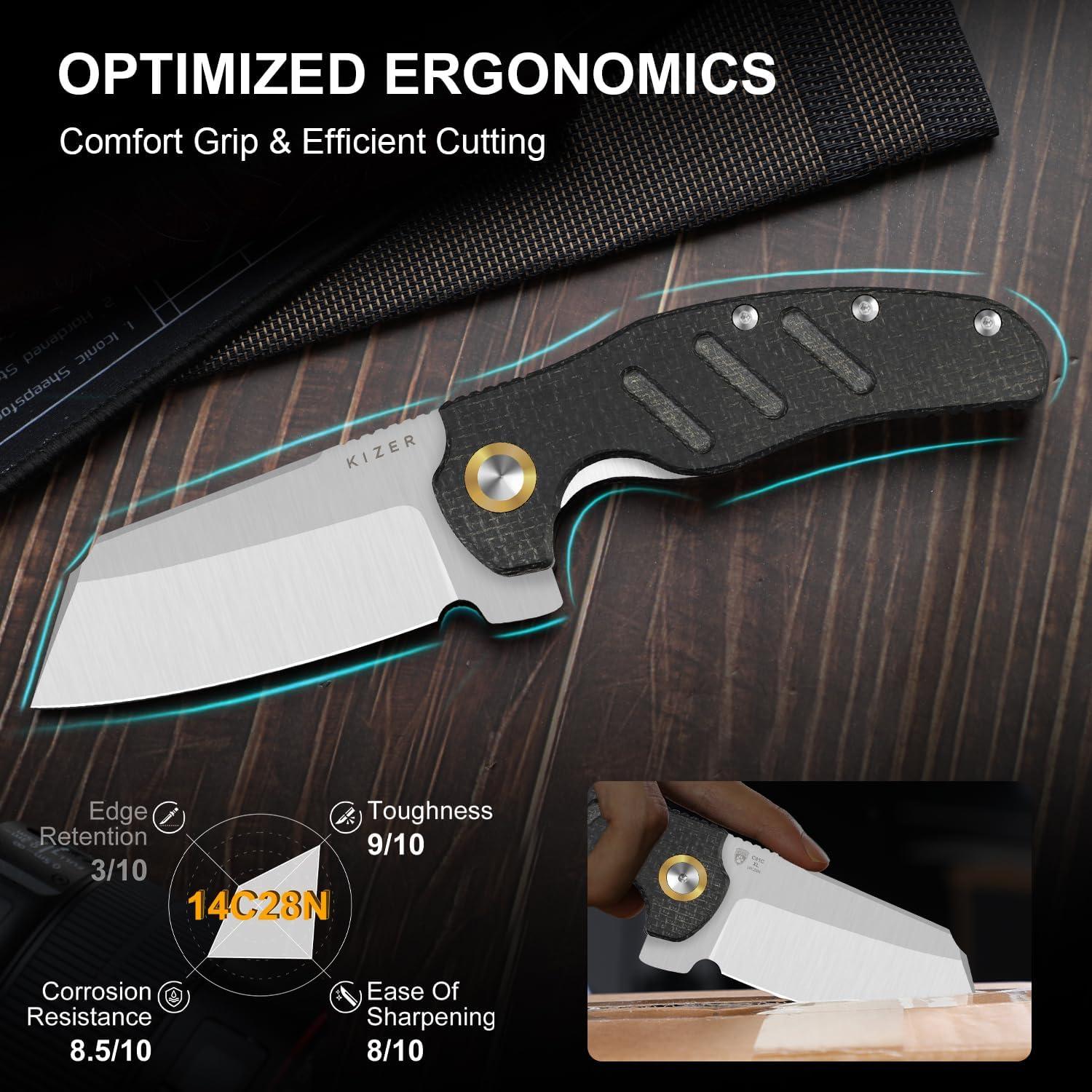 Cuchillo de Bolsillo Kizer C01C XL Sheepdog 9.9 cm EDC