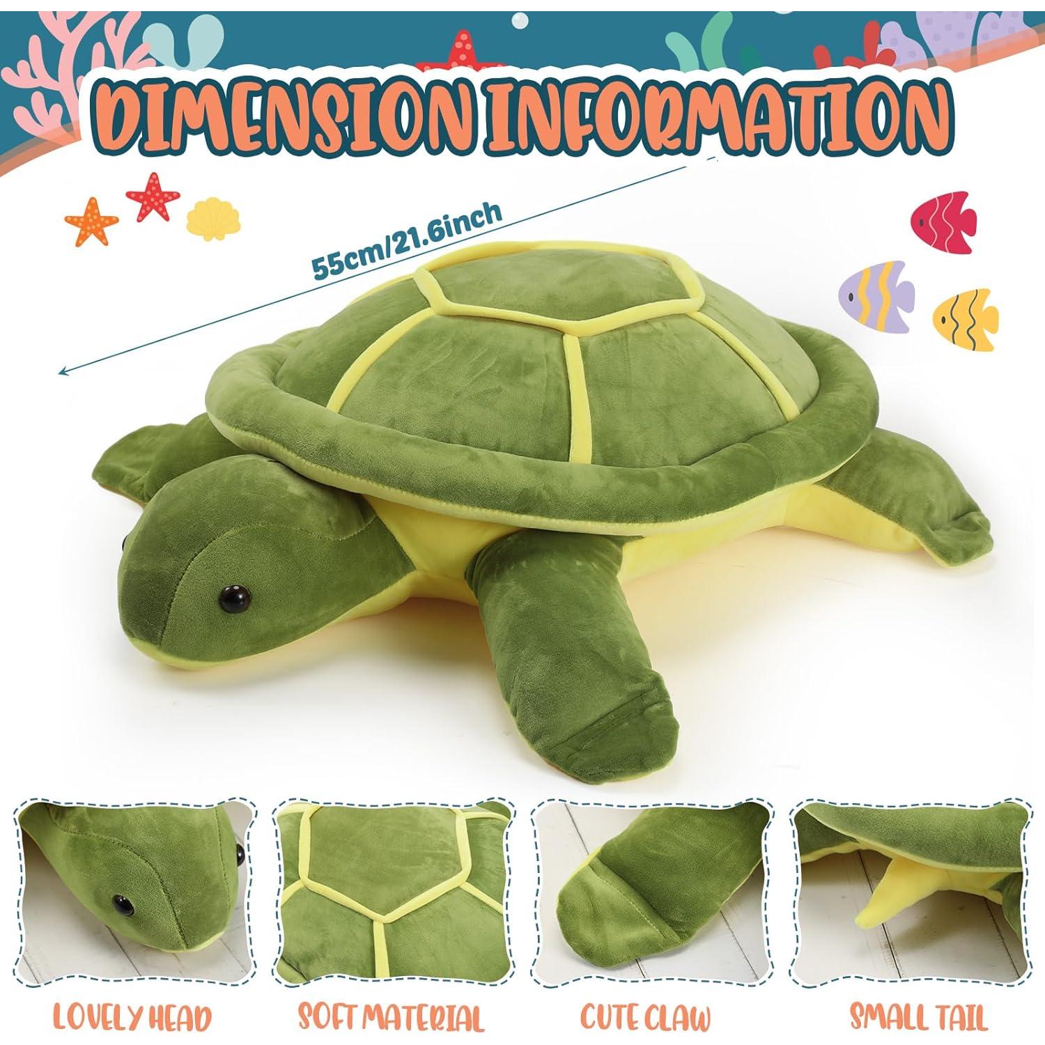 Tortuga Marina de Peluche Liliful 55 cm Suave y Abrazable