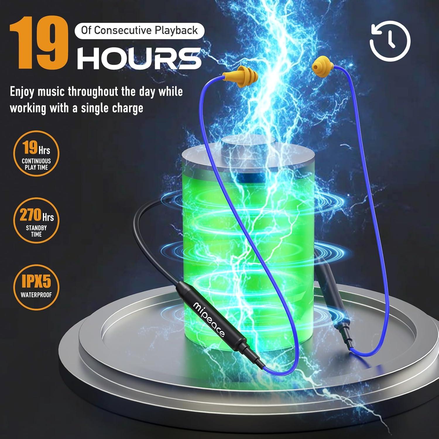 Auriculares Bluetooth MIPEACE con Reducción de Ruido 29dB