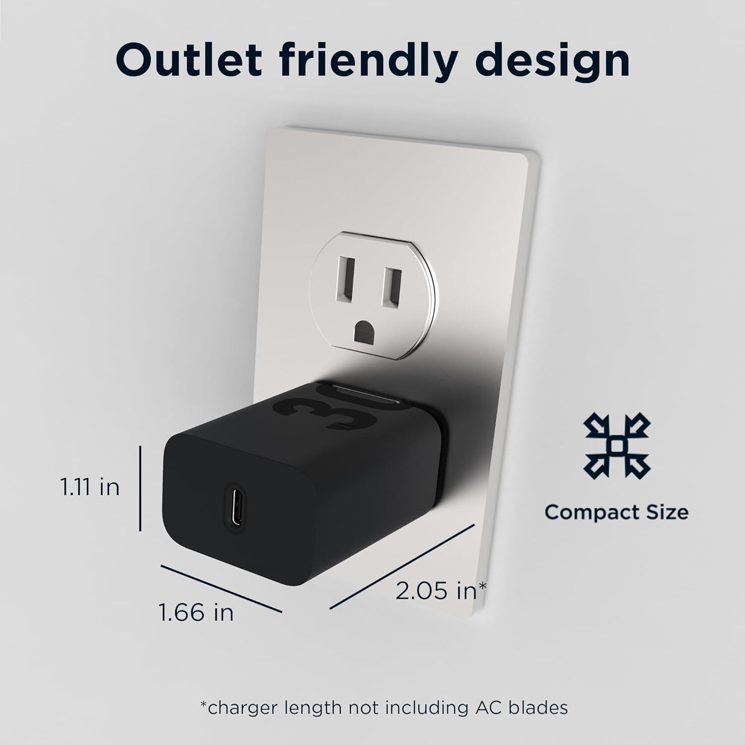 Cargador TurboPower 30W USB-C Motorola - Sin Cable - Compatible con Moto G