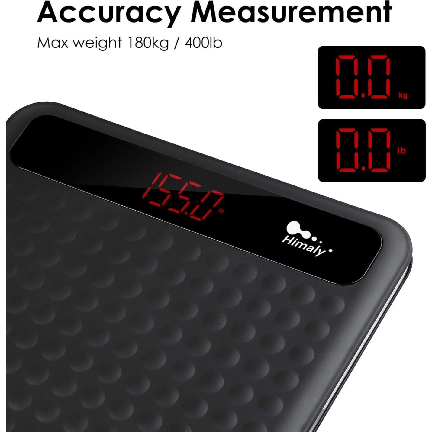 Escala Digital de Baño AGM 180kg Pantalla LCD Antideslizante