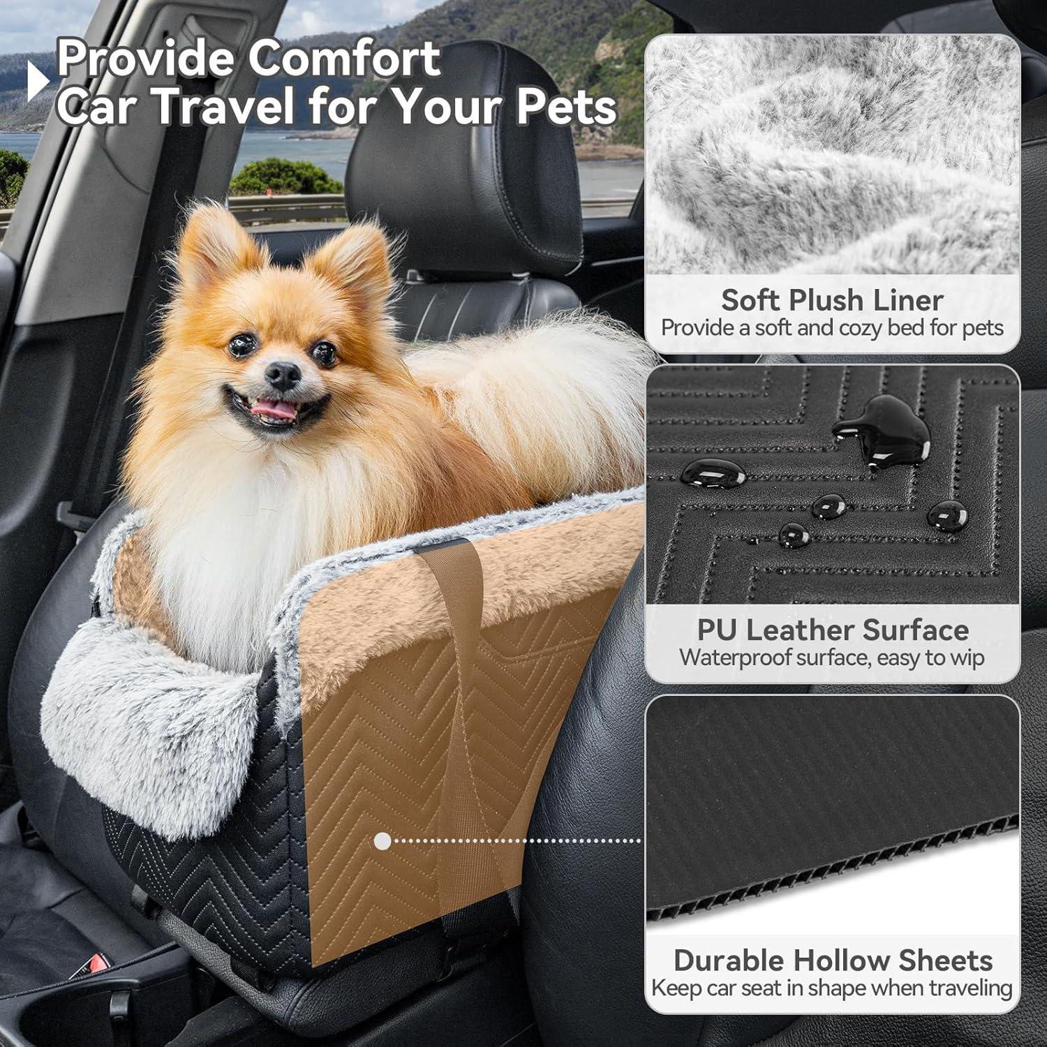 Asiento de Coche para Perros PETSFIT Pequeño Negro 4 kg